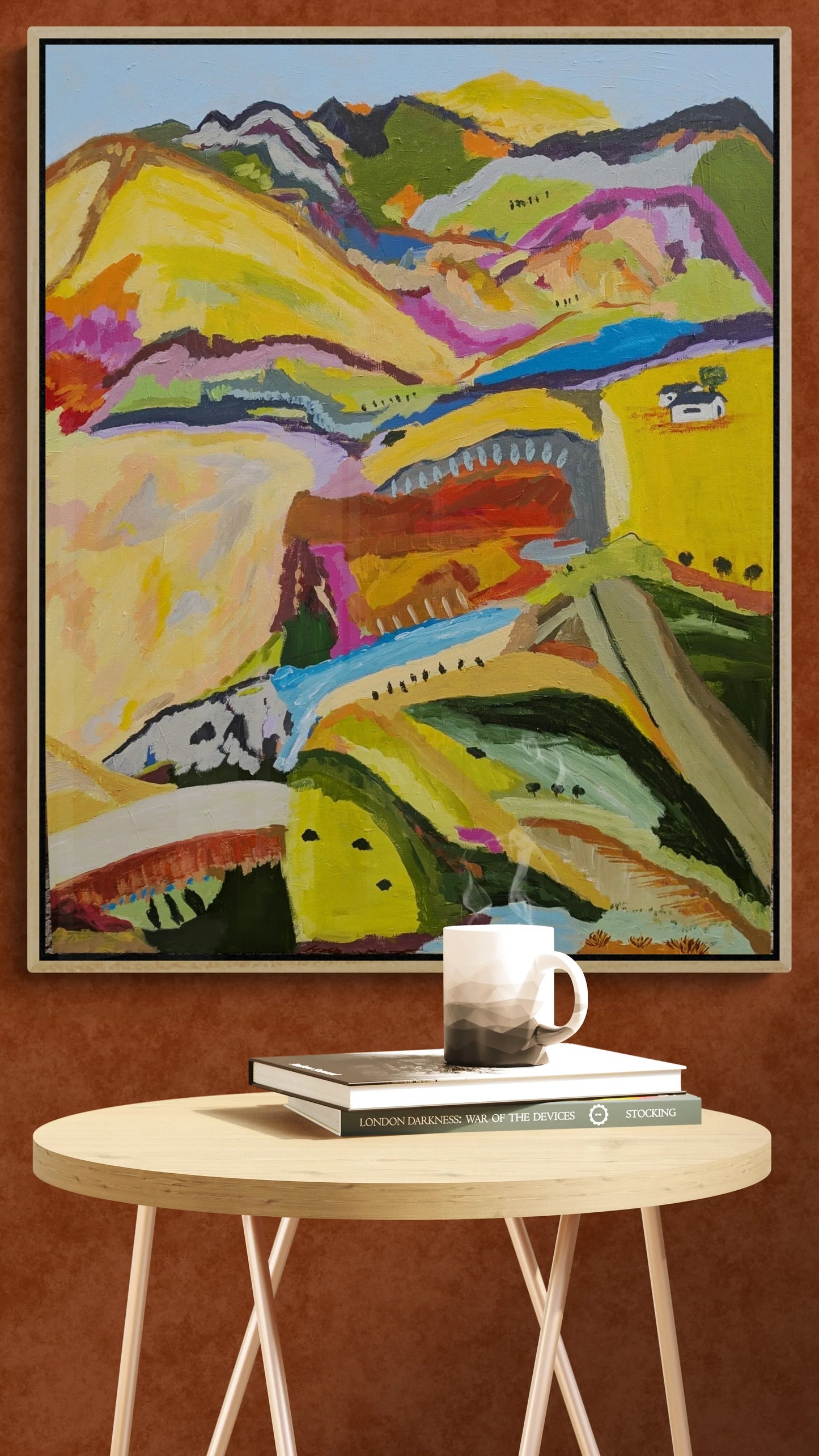 "Lets enjoy the Weekned " Original Art by Alpana Rai